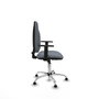 PIQUERAS Y CRESPO Chaise de bureau Algarra, tissu gris, base chromée