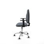 PIQUERAS Y CRESPO Chaise de bureau Algarra, tissu gris, base chromée