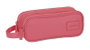 Safta Trousse Fourre-Tout Double Marsala Bordeaux 21x8x6cm