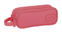 Safta Portatodo Double Basic "Marsala" - Boîte de rangement double 21x8x6cm - Couleur Grenat