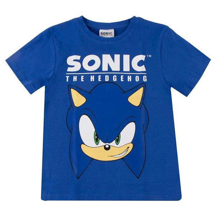 T shirt à manches courtes Enfant Sonic Bleu T shirt à manches courtes Enfant Sonic Bleu