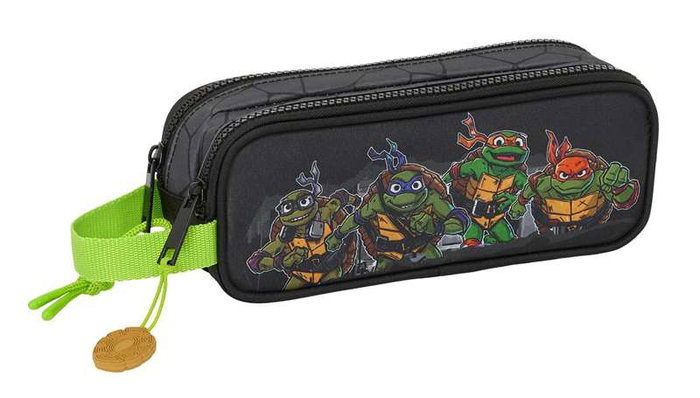 Safta Portatodo double Tortugas Ninja, boîte de rangement en plastique avec poignée, 21x8x6 cm, pour enfants à partir de 3 ans Safta Portatodo double Tortugas Ninja, boîte de rangement en plastique avec poignée, 21x8x6 cm, pour enfants à partir de 3 ans