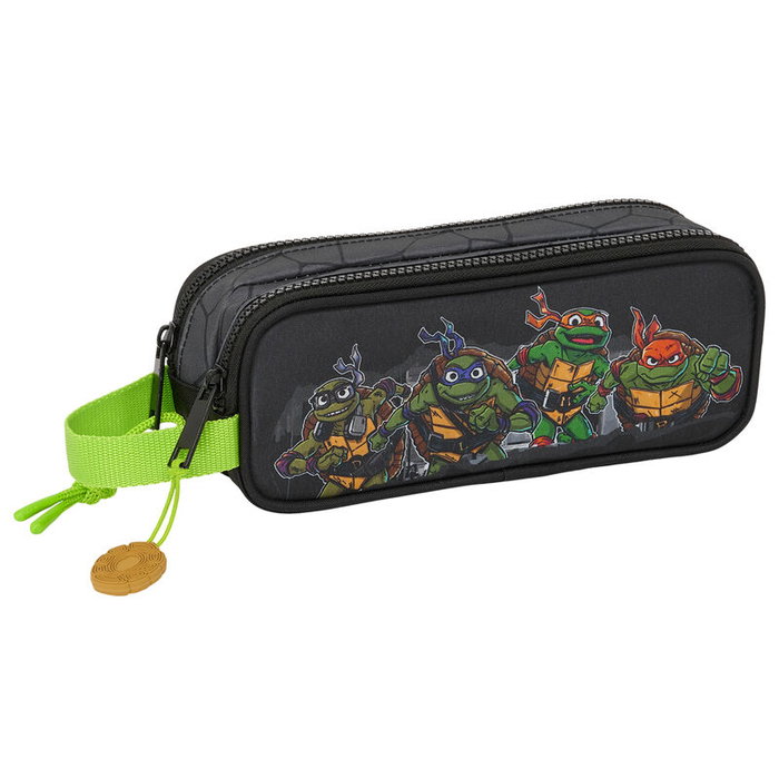 Safta Trousse Double Teenage Mutant Ninja Turtles Noir et Gris