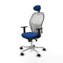 Piqueras y Crespo Chaise de Bureau avec Appui-tête Jorquera 1D086N1 Bleu