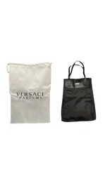 Versace Sac à main en textile noir