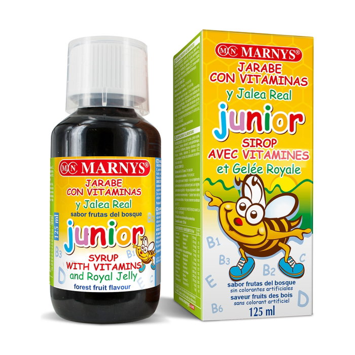 Marnys Jarabe Junior Multivitaminique avec Gelée Royale 125ml Marnys Jarabe Junior Multivitaminique avec Gelée Royale 125ml