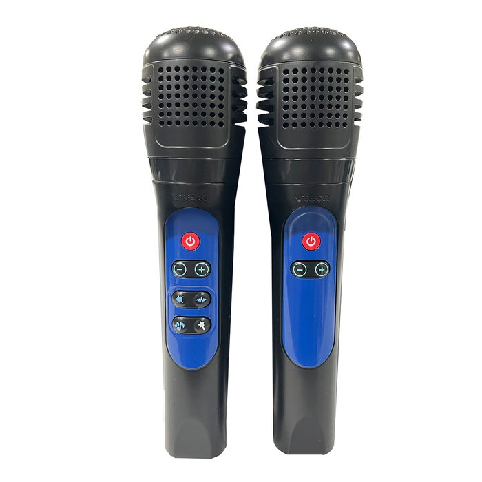 V-Tech Enceinte Karaoke Bluetooth avec Lumières Disco, 40 W, 2 Microphones Sans Fil, Fonctions Chœurs et Changement de Voix - Modèle 80-581767 V-Tech Enceinte Karaoke Bluetooth avec Lumières Disco, 40 W, 2 Microphones Sans Fil, Fonctions Chœurs et Changement de Voix - Modèle 80-581767