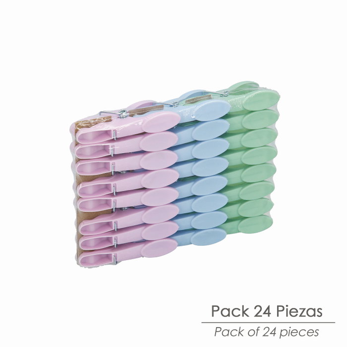 ORYX Lot de 24 pinces à linge en plastique ORYX Lot de 24 pinces à linge en plastique
