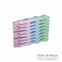 ORYX Lot de 24 pinces à linge en plastique