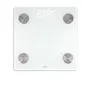 Livoo DOM528W - Pèse-personne impédancemètre connecté Bluetooth - 180 kg max - 17 indicateurs de santé - Écran LED - 8 profils utilisateurs - Blanc