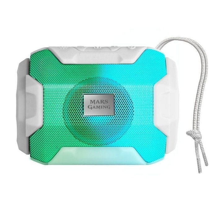 Mars Gaming MSBAX Haut-parleur Bluetooth RGB 10W Blanc