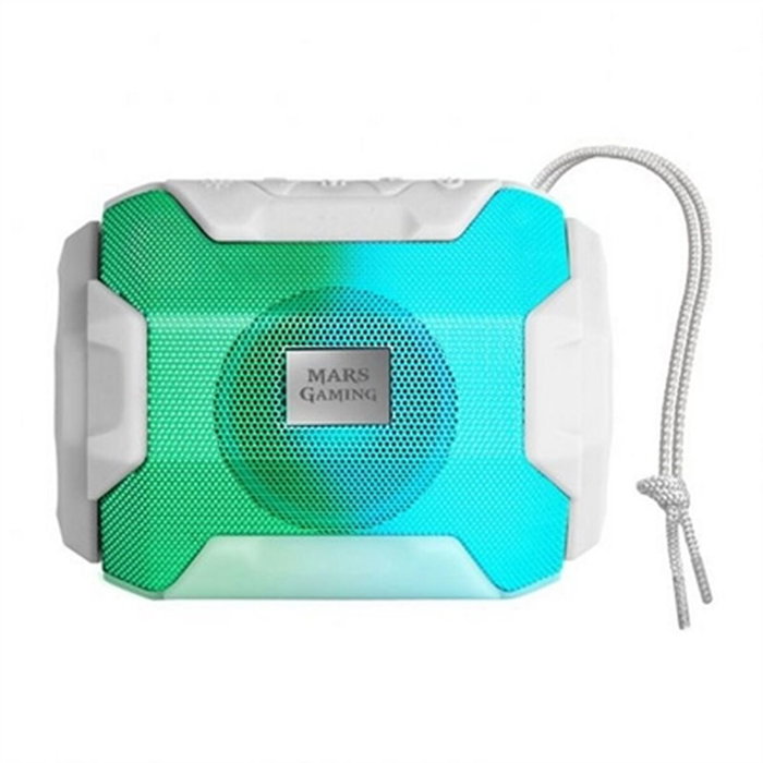 Mars Gaming MSBAX Haut-parleur Bluetooth RGB 10W Blanc