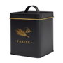 Cook Concept Bocal en métal FARINE Noir mat