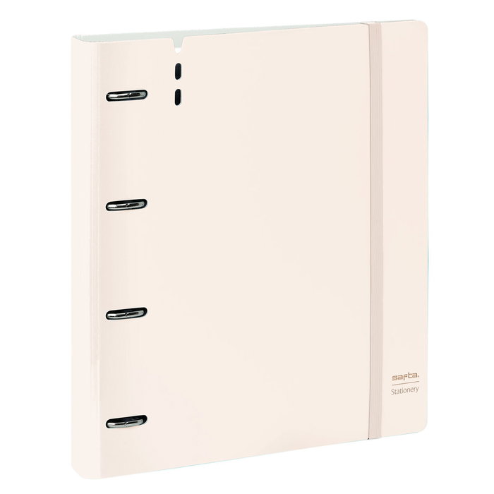 Safta Classeur à anneaux Light Pink Rose clair 27x32x4 cm avec recharge
