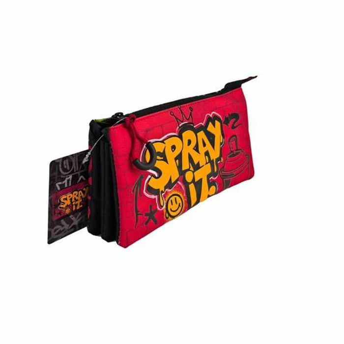 Trousse Fourre-Tout Triple Toybags Grafitti 11 x 23 x 5 cm