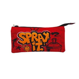 Toybags Étui triple ranking graffiti 11 x 23 x 5 cm, textile - Version espagnole