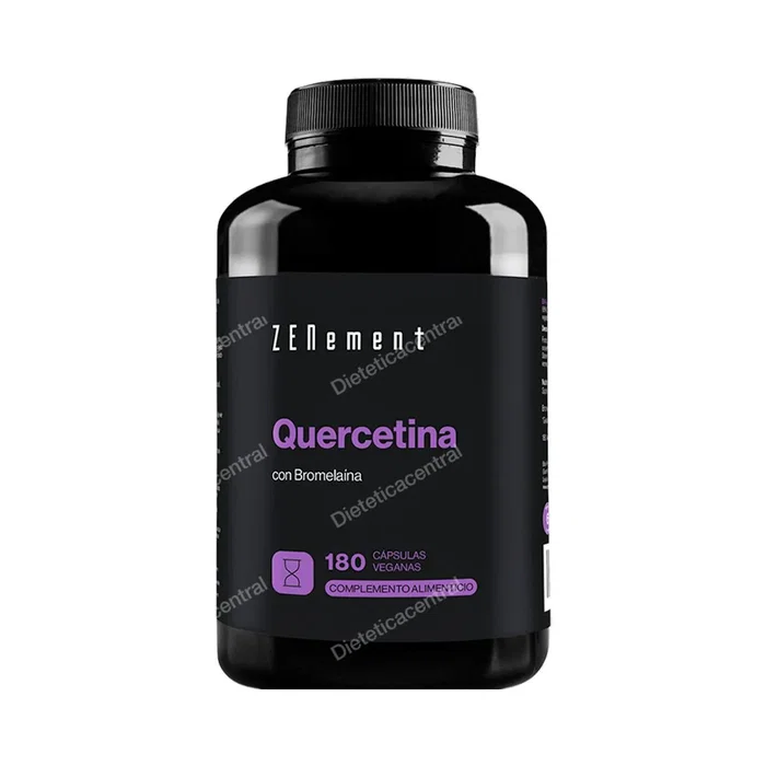Zenement - Quercétine avec Bromélaïne - 500mg + 50mg par Gélule - 180 Gélules Végétales - Antioxydant - Complément Alimentaire Zenement - Quercétine avec Bromélaïne - 500mg + 50mg par Gélule - 180 Gélules Végétales - Antioxydant - Complément Alimentaire