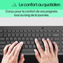 HP Clavier filaire ergonomique HP 150 - Clavier AZERTY Français avec pavé numérique, témoins LED et garantie de 2 ans