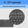 HP Clavier filaire ergonomique HP 150 - Clavier AZERTY Français avec pavé numérique, témoins LED et garantie de 2 ans