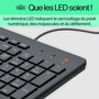HP Clavier filaire ergonomique HP 150 - Clavier AZERTY Français avec pavé numérique, témoins LED et garantie de 2 ans