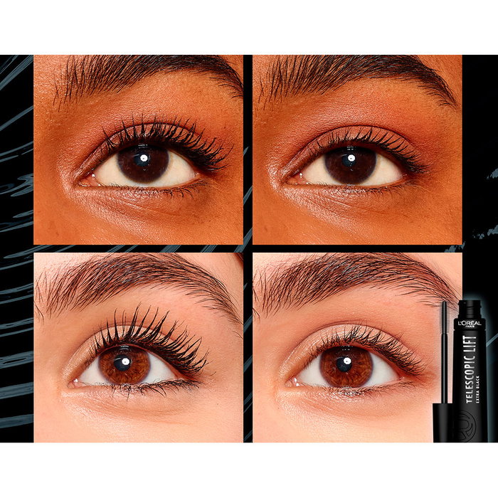 L'Oréal Paris Mascara Télescopique Lift #extrablack 10 ml - Allongement 5 mm, Tenue 36h
