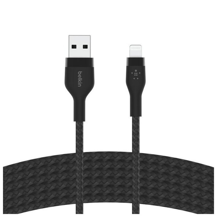 Belkin Câble Lightning USB-A Boost Charge Pro Flex 3m Tressé Noir MFi