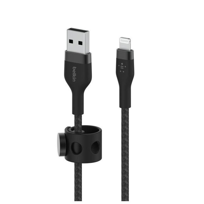 Belkin Câble Lightning USB-A Boost Charge Pro Flex 3m Tressé Noir MFi