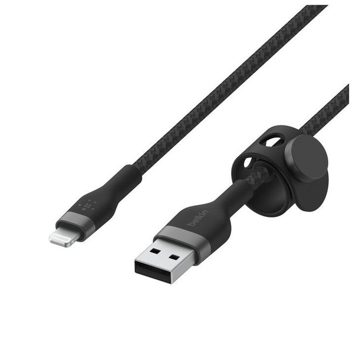Belkin Câble Lightning USB-A Boost Charge Pro Flex 3m Tressé Noir MFi