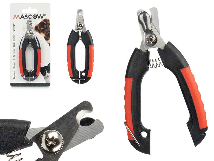 MASCOW Coupe-griffes pour animaux Taille M Rouge-Noir MASCOW Coupe-griffes pour animaux Taille M Rouge-Noir
