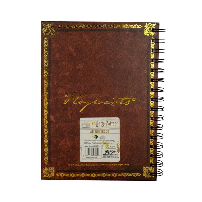 Carnet à spirale A5 Harry Potter - Thème Hogwarts - Couverture rigide - Licences officielles Carnet à spirale A5 Harry Potter - Thème Hogwarts - Couverture rigide - Licences officielles