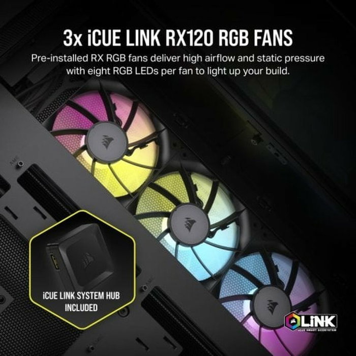 Corsair Boîtier ATX semi-tour CC-9011269-WW Noir Corsair Boîtier ATX semi-tour CC-9011269-WW Noir