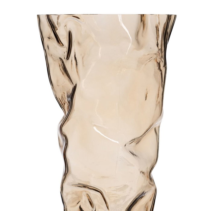 BigBuy Home Vase Marron Verre 15,5 x 14 x 32 cm BigBuy Home Vase Marron Verre 15,5 x 14 x 32 cm