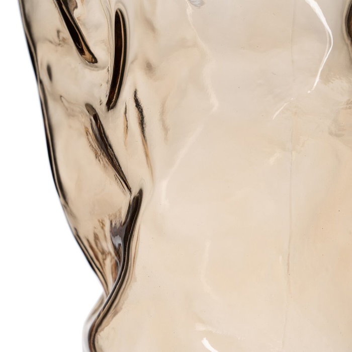 BigBuy Home Vase Marron Verre 15,5 x 14 x 32 cm BigBuy Home Vase Marron Verre 15,5 x 14 x 32 cm