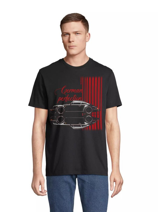 Radikal Revolution T-Shirt German Perfection Porsche 911 Noir Taille L RKPGQ103L