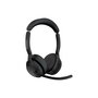Jabra Evolve2 55 MS - Casque audio stéréo intra-auriculaire (On-Ear) pour bureau - Réf. 25599-999-889 / 25599999889