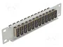 DELOCK Panneau de brassage à fibre optique SC Duplex gris rack 10寸