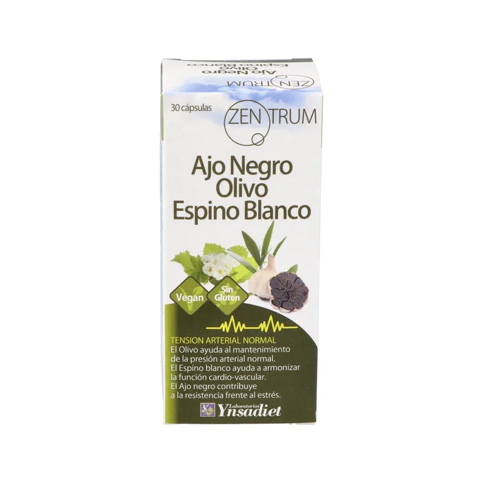 Zentrum Ajo Negro, Olivo y Espino Blanco 30 capsules Zentrum Ajo Negro, Olivo y Espino Blanco 30 capsules