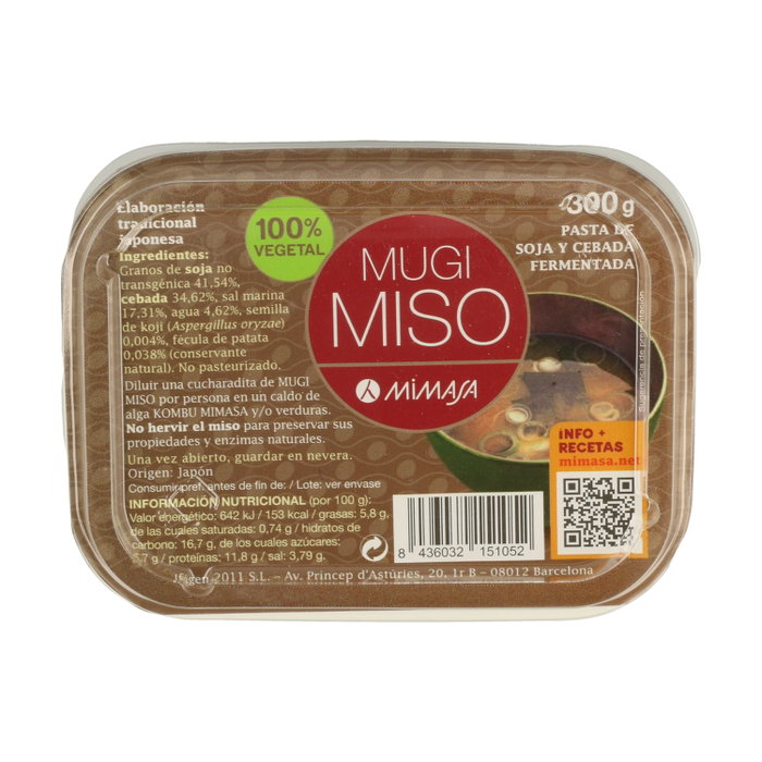 Mimasa Mugi Miso à l'orge 300 g Mimasa Mugi Miso à l'orge 300 g