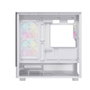 Einarex PRISMA S500 RGB White Boîtier PC ATX Moyen Tour Vitré Blanc 3 Ventilateurs 120 mm RGB Réf EXCS-PR-500R-W