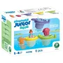 Playmobil 71776 Junior Aqua & Tinti - Ensemble de bain flottant avec tasses, animaux marins et personnage - Jouet pour bébé dès 12 mois - 6 pièces