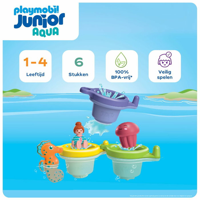 Playmobil Trio tasses flottantes & animaux 71776