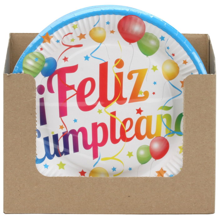 Party Time Lot de 8 assiettes en carton 23 cm