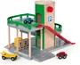 BRIO World - Garage Rail et Route Ravensburger 3 Niveaux avec Ascenseur et Trappe à Bouton - Jeu de Construction Mixte dès 3 Ans