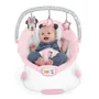 Disney Baby Minnie Transat vibrant Rosy Skies avec arche de jouets d'éveil amovible, 8 mélodies, vibrations et cale-tête, pour bébé 0-6 mois