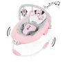 Disney Baby Minnie Transat vibrant Rosy Skies avec arche de jouets d'éveil amovible, 8 mélodies, vibrations et cale-tête, pour bébé 0-6 mois