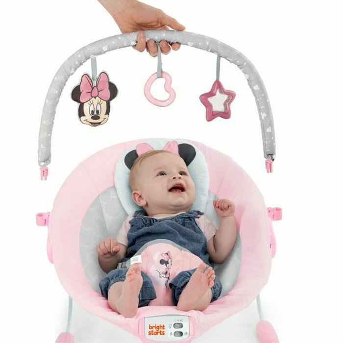 Disney Baby Transat Vibrant Minnie Mouse Rosy Skies avec Arche de Jouets