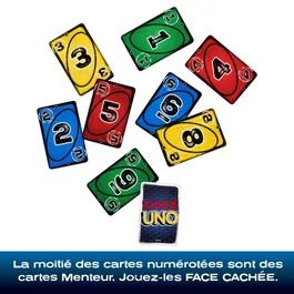 Mattel UNO Liars Jeu de cartes