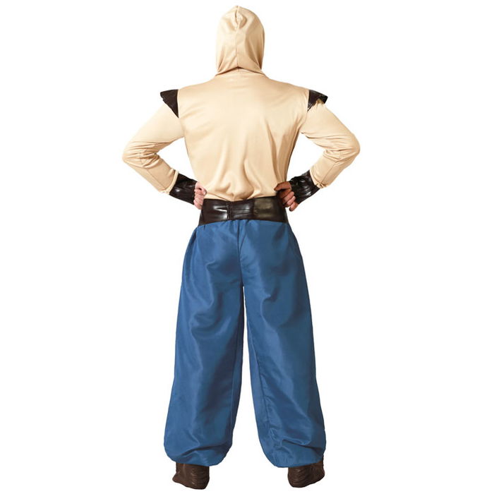 Déguisement Arabe Homme Adulte Taille M-L, Bleu, avec Pantalon, Chemise, Ceinture et Foulard de Tête - Exclus de la marque : Polyester