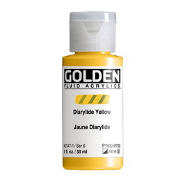 Golden Couleurs acryliques Fluid Amarillo Diarilato 30 ml