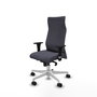 Piqueras Y Crespo Fauteuil Albacete Gris Foncé avec Mécanisme Synchrone et Base Blanche